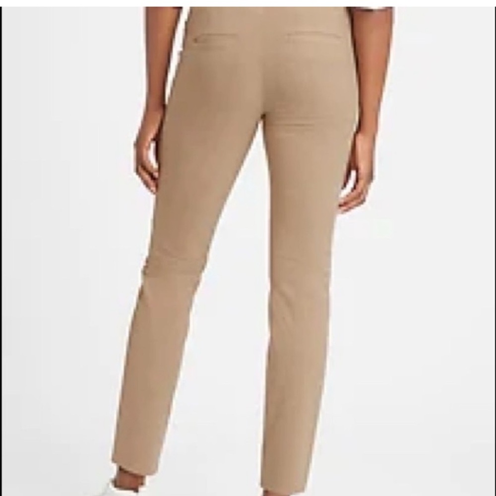 Banana Republic Sloan Ankle Pants Tan Stretch Career Trouser Women’s 8 - Picture 2 of 8